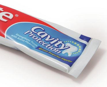 Tooth paste color stripe at the bottom does not imply chemical or natural ingredients